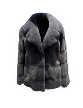 Load image into Gallery viewer, Mink Jacket with English collar 65 cm