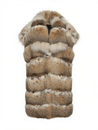 Lynx Fur Vest Chevron cut
