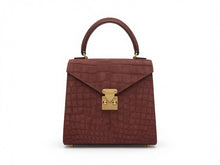 Load image into Gallery viewer, Top Handle Roxy bag in Crocodile