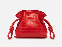Load image into Gallery viewer, Soft Drawstring bag in Crocodile
