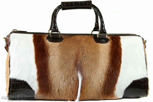Natural springbok Duffle Travel bag