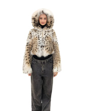 Load image into Gallery viewer, 2025-2026 Fall Winter collection Natural lynx with hood jacket