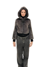 Load image into Gallery viewer, 2025-2026 Fall Winter collection Hooded mink bomber
