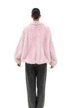 Load image into Gallery viewer, 2025-2026 Fall Winter collection oversized Mink Bomber in Pink