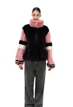 Load image into Gallery viewer, 2025-2026 Fall Winter collection Multicolor Pink and Black Mink