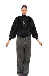 2025-2026 Fall Winter collection Dark Barguzin Sable short jacket
