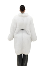Load image into Gallery viewer, 2025-2026 Fall Winter collection White fox Jacket with the belt