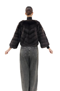 2025-2026 Fall Winter collection Dark Barguzin Sable short jacket