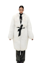 Load image into Gallery viewer, 2025-2026 Fall Winter collection White fox Jacket with the belt