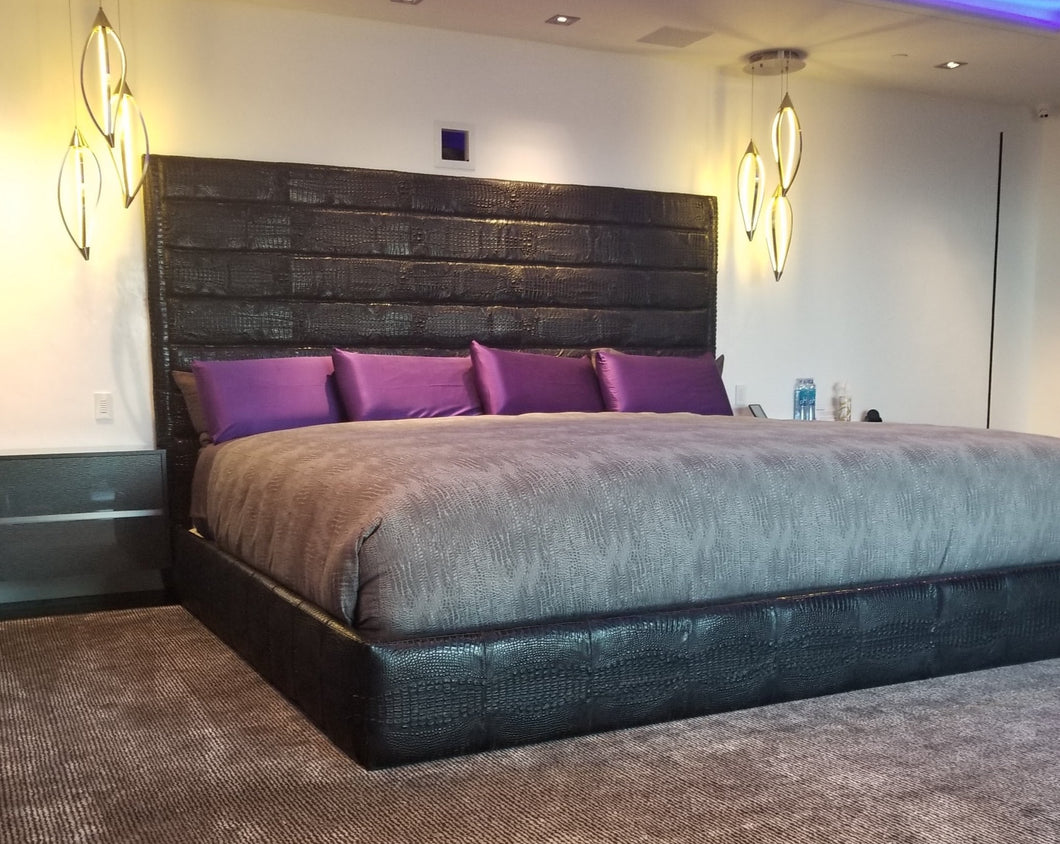 Alligator Hornback bed frame.