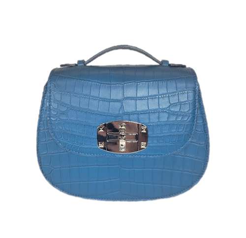 Alligator Saddle bag with a matching shoulder strap