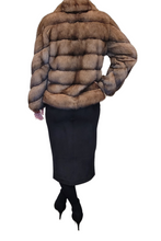 Load image into Gallery viewer, Natural Barguzin Sable in Tortorra color with Chevron sleeves  2025 Collection